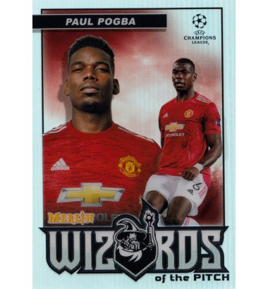 Topps Chrome UEFA Champions League 2020-2021 Merlin Collection Wizards of the Pitch Paul Pogba (Manchester United)
